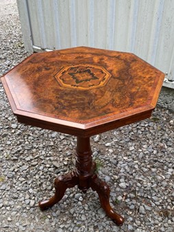 Wooden coffee table that has been restored by Kilmister Furniture Restoration after being damaged in a fire.