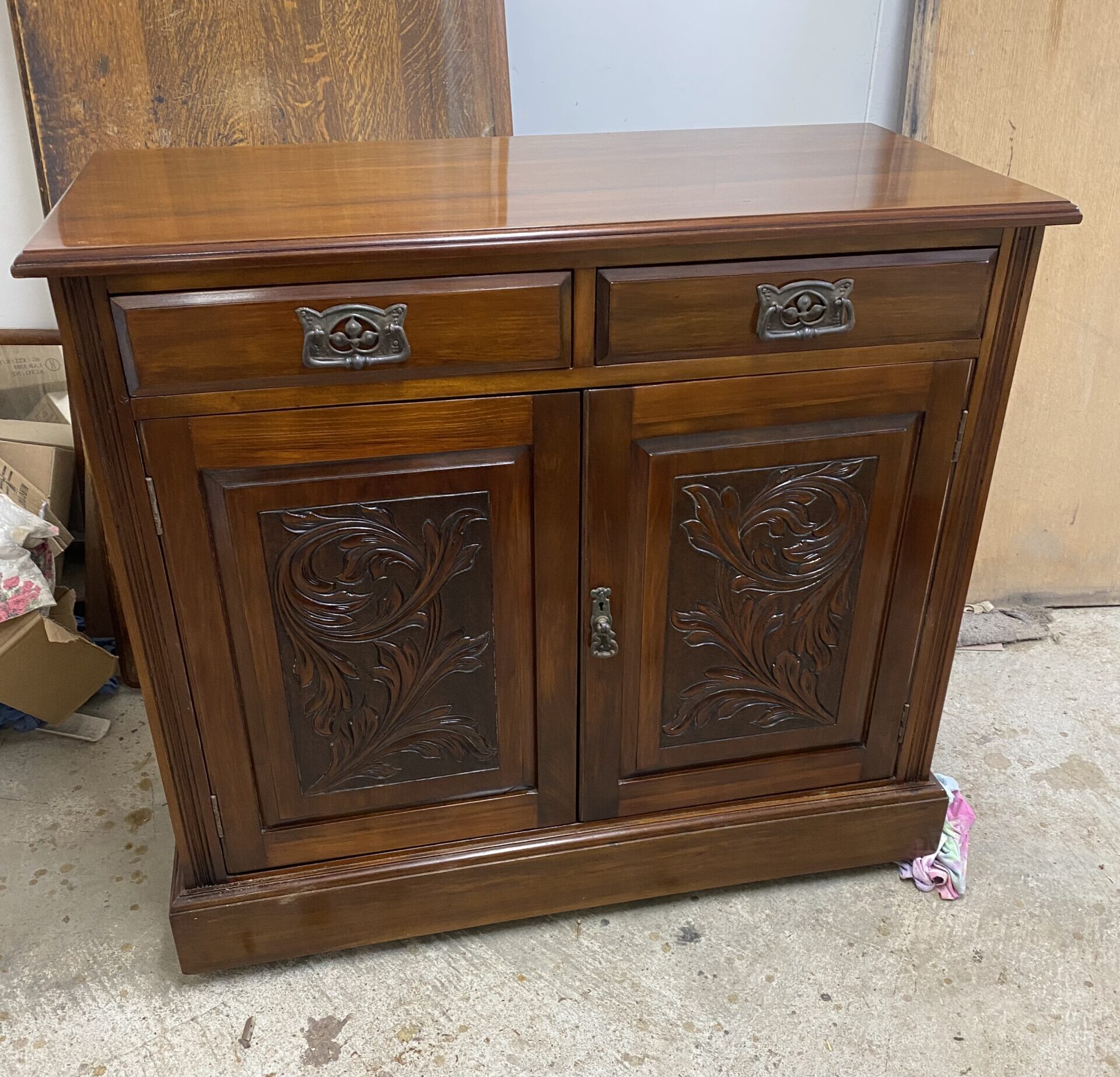 Antique cainet polished by Kilmister Furniture Restoration.