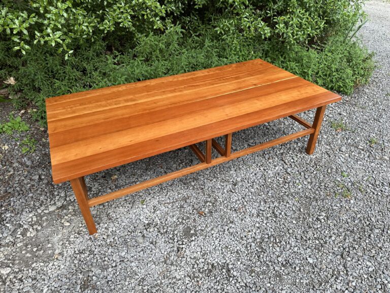 Large coffee table restored by Kilmister Furniture Restoration.