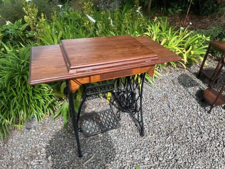 Antique sewing desk restored by Kilmister Furniture Restoration.