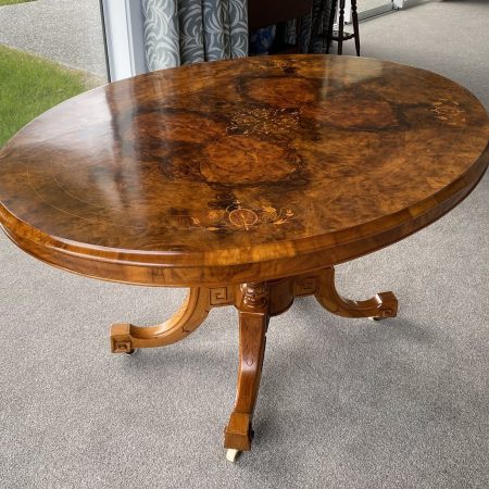 Coffee table that has been French polished.